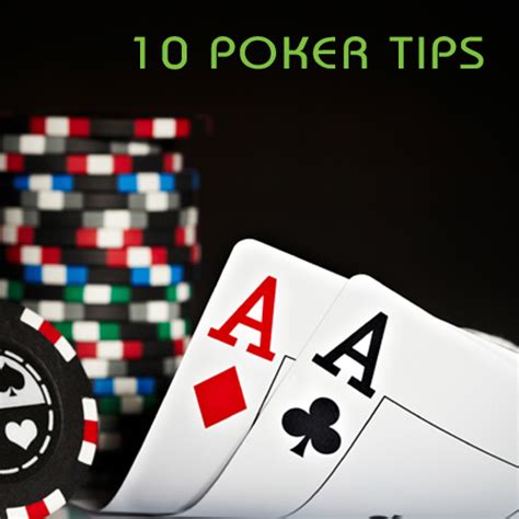 top 10 poker tips